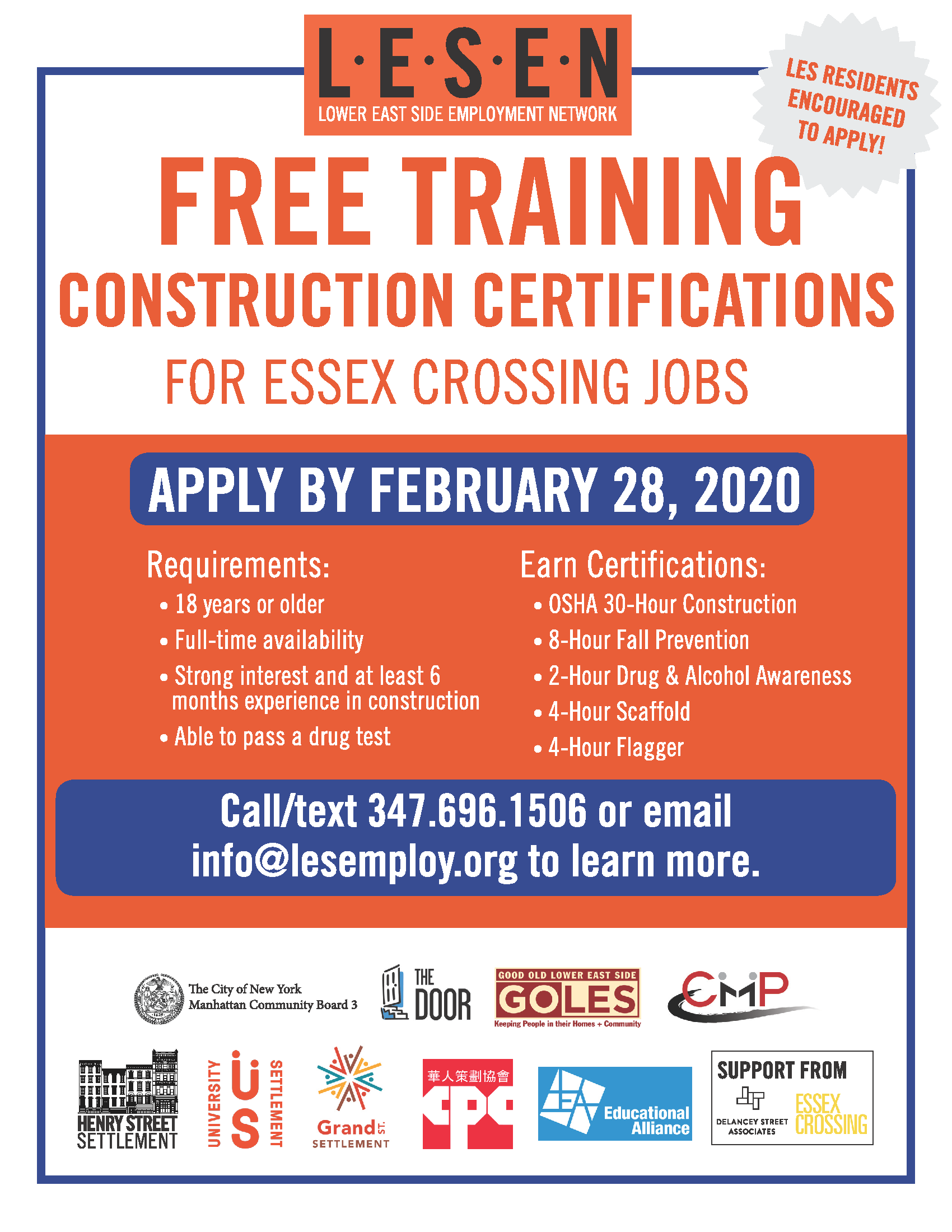 Free Construction Certification Class 20200224 161500 to 20200302
